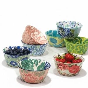 Provence Stoneware Bowls (10-piece set)
